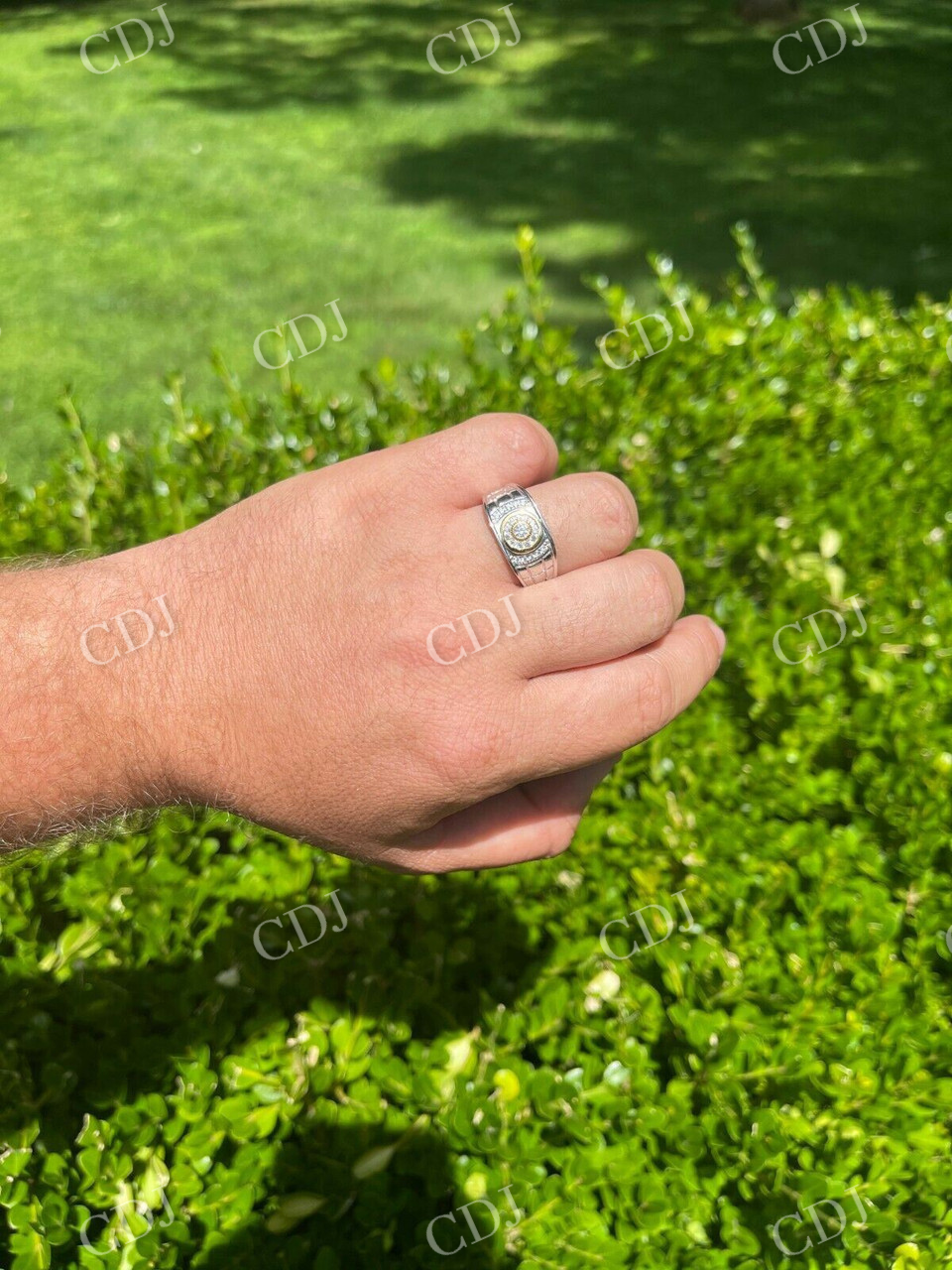 Hip hop Iced out Diamond Ring For Husband  customdiamjewel   