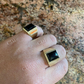 Mens 14k Gold Black Onyx Ring  customdiamjewel   