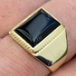 Mens 14k Gold Black Onyx Ring  customdiamjewel   