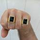 Mens 14k Gold Black Onyx Ring  customdiamjewel   