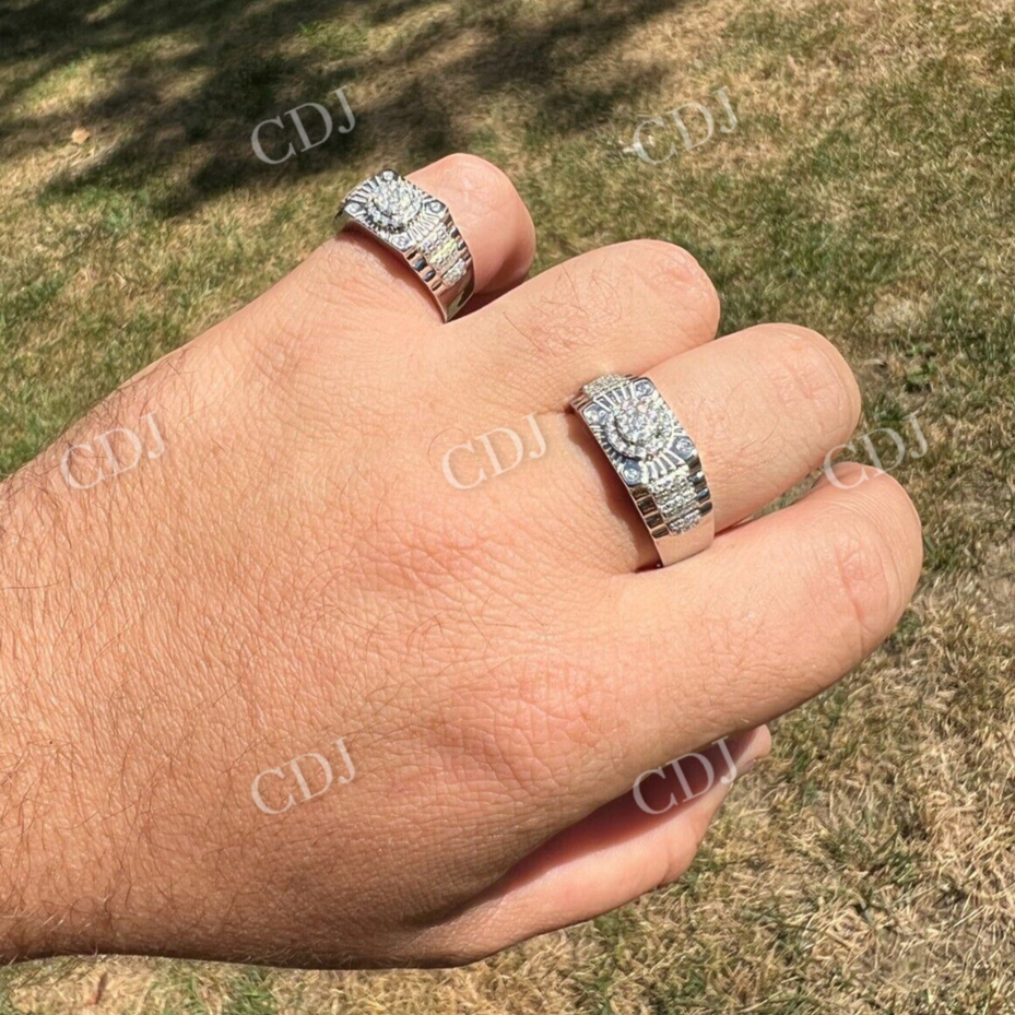 Hip Hop Star Burst Diamond Ring  customdiamjewel   