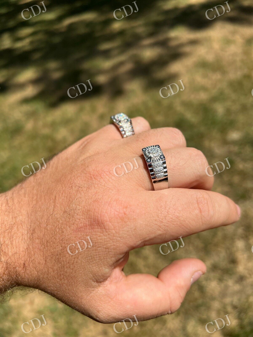 Hip Hop Star Burst Diamond Ring  customdiamjewel   