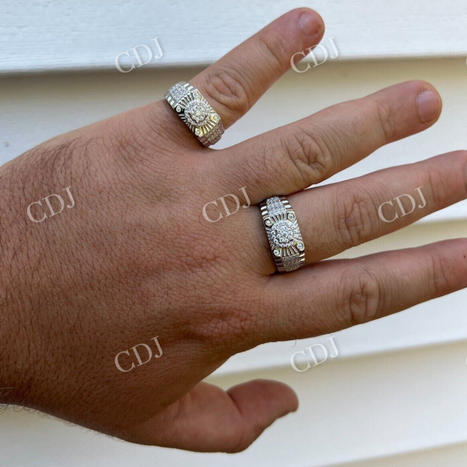 Hip Hop Star Burst Diamond Ring  customdiamjewel   