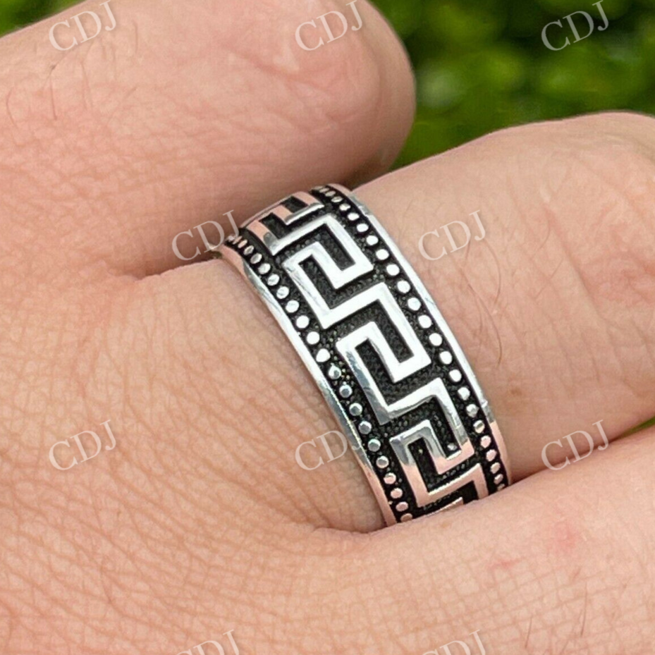 Greek Key Unisex Ring  customdiamjewel   