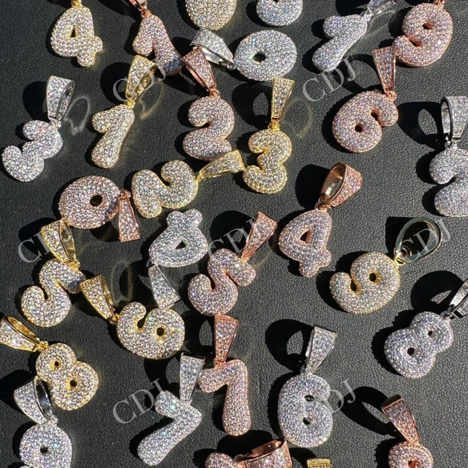 Bubble Lucky Number Diamond Pendant – customdiamjewel