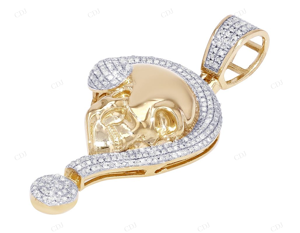 Classic Moissanite S925 Sterling Silver "?" Pendant CustomDiamJewel