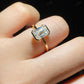 Unique Half Bezel Set Lab Grown Diamond Ring