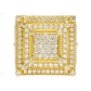 3.75 CTW Silver Moissanite Square Iced Out Men's Ring hip hop ring customdiamjewel