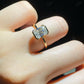 Unique Half Bezel Set Lab Grown Diamond Ring