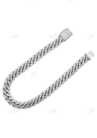 Lab Grown Diamond Teardrop Cuban Chain hip hop jewelry CustomDiamJewel