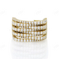 18K Yellow Gold Iced Out Hip Hop Diamond Ring hip hop jewelry CustomDiamJewel