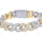 Popular Hip Hop Style 925 Silver Linked Mens Bracelet