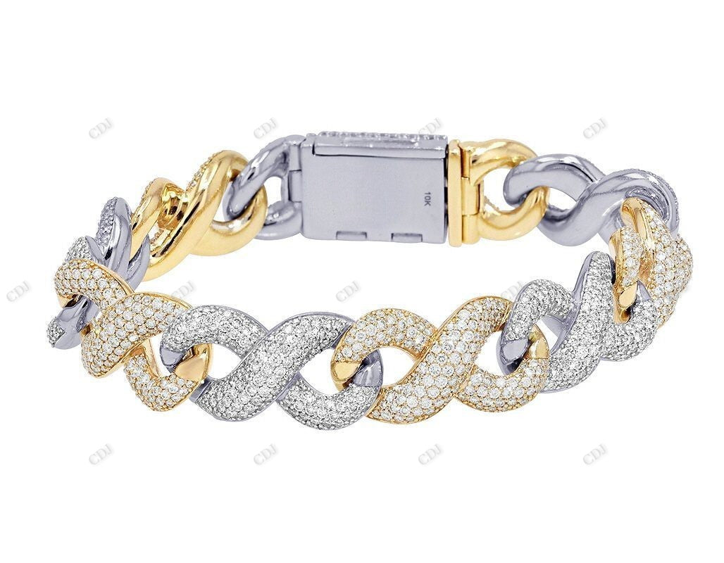 Popular Hip Hop Style 925 Silver Linked Mens Bracelet
