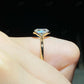 Unique Half Bezel Set Lab Grown Diamond Ring