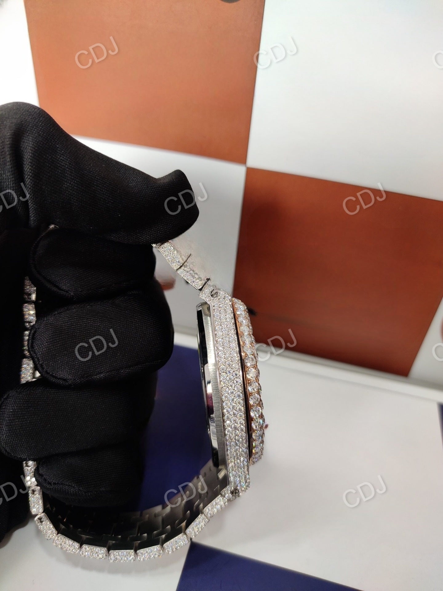 Moissanite Iced Out Audemars Piguet Watch customdiamjewel