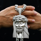 Custom Moissanite Oversized Jesus Pendant hip hop jewelry CustomDiamJewel