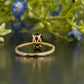 Black Oval Cut Moissanite Pave Ring customdiamjewel