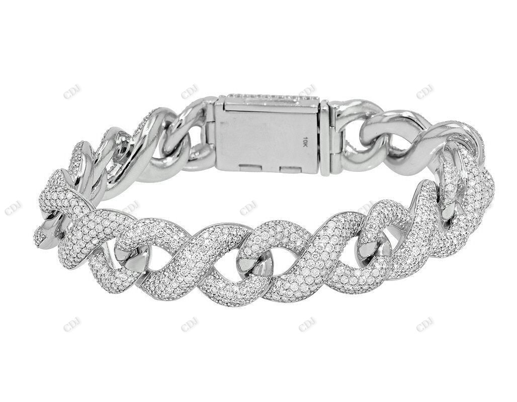 Popular Hip Hop Style 925 Silver Linked Mens Bracelet