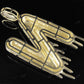 2" 1.72 CTW 14K Gold Natural Diamond Letter 'N' Initial Drip Pendant CustomDiamJewel