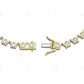 VVS Moissanite 925 Silver Butterfly Tennis Chain For Women CustomDiamJewel