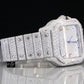 Full Iced Out Cartier Santos Custom Moissanite Watch customdiamjewel