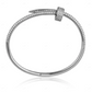 Nail Bangle Bracelet 925 Sterling Silver For Women CustomDiamJewel
