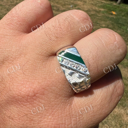 Nugget Iced Out Hip Hop Ring  customdiamjewel   