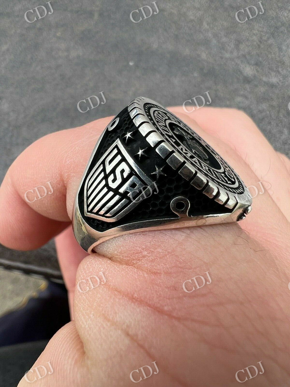 Marine Corps Sempre Fi Ring  customdiamjewel   