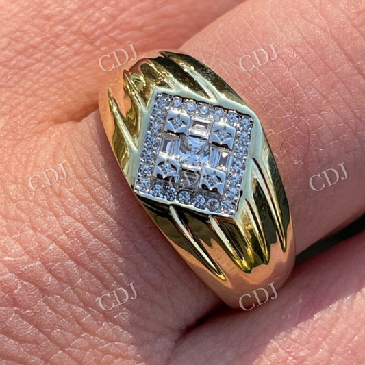 Hip Hop Iced Unisex Ring  customdiamjewel   