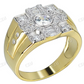 Iced Baguette Mens Pinky Ring  customdiamjewel   