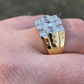 Iced Baguette Mens Pinky Ring  customdiamjewel   