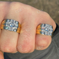 Iced Baguette Mens Pinky Ring  customdiamjewel   