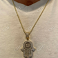 Hip Hop Hamsa Hand Star Of David Diamond Pendant  customdiamjewel   