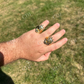 Lion Moissanite Baguette Crown Mens Ring  customdiamjewel   