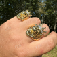 Lion Moissanite Baguette Crown Mens Ring  customdiamjewel   