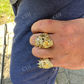 Lion Moissanite Baguette Crown Mens Ring  customdiamjewel   