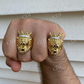 Lion Moissanite Baguette Crown Mens Ring  customdiamjewel   