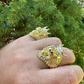 Lion Moissanite Baguette Crown Mens Ring  customdiamjewel   
