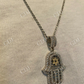 Hip Hop Hamsa Hand Star Of David Diamond Pendant  customdiamjewel   