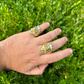 Lion Moissanite Baguette Crown Mens Ring  customdiamjewel   