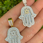 Hip Hop Hamsa Hand Star Of David Diamond Pendant  customdiamjewel   