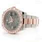Hip Hop Diamond Bezel Watch Moissanite Stainless Steel Two Tone Watch customdiamjewel
