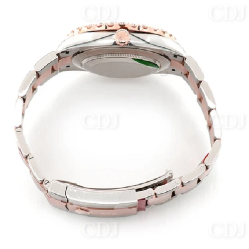 Rolex Moissanite Studded Luxurious Watch customdiamjewel