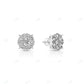 925 Sterling Silver Studded Earrings For Women hip hop jewelry CustomDiamJewel