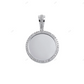 1.15 CTW Silver Moissanite Round Picture Pendant hip hop jewelry CustomDiamJewel