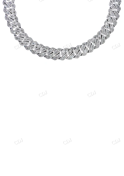 Hip Hop 14K Gold Moissanite Cuban Chain hip hop jewelry CustomDiamJewel