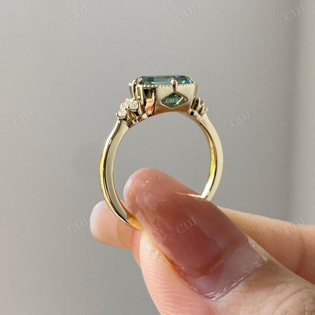Antique Handmade Moissanite Bridal Promise Ring