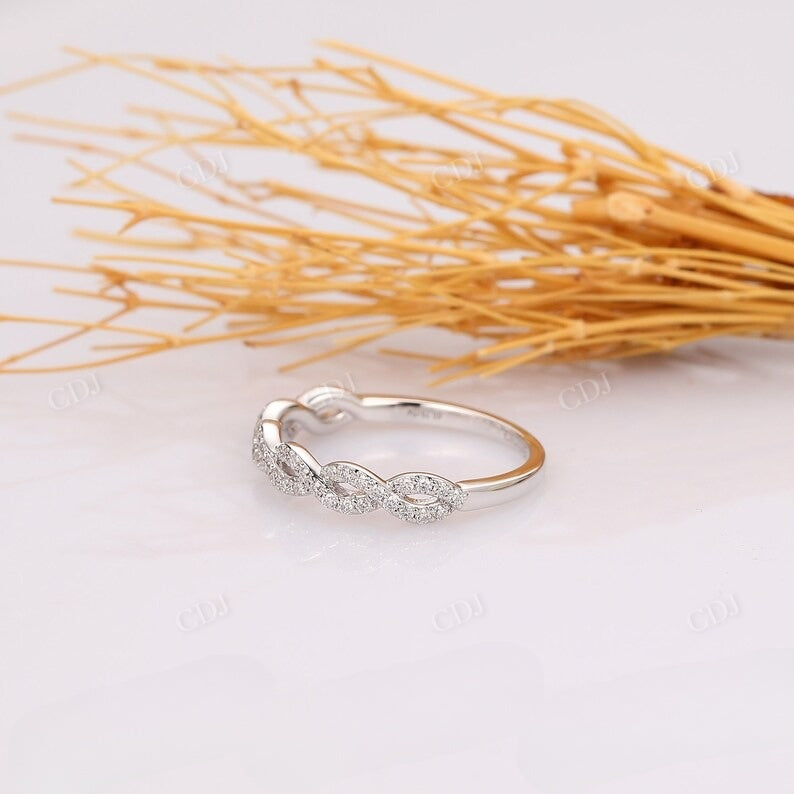 0.29CTW Lab Grown Diamond Twisted Rope Wedding Band  customdiamjewel   