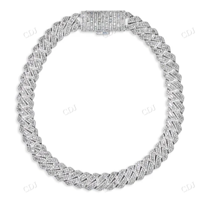 Hip Hop 14K Gold Moissanite Cuban Chain hip hop jewelry CustomDiamJewel