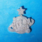 Fully Iced Out Hip Hop Diamond Pendant  customdiamjewel   